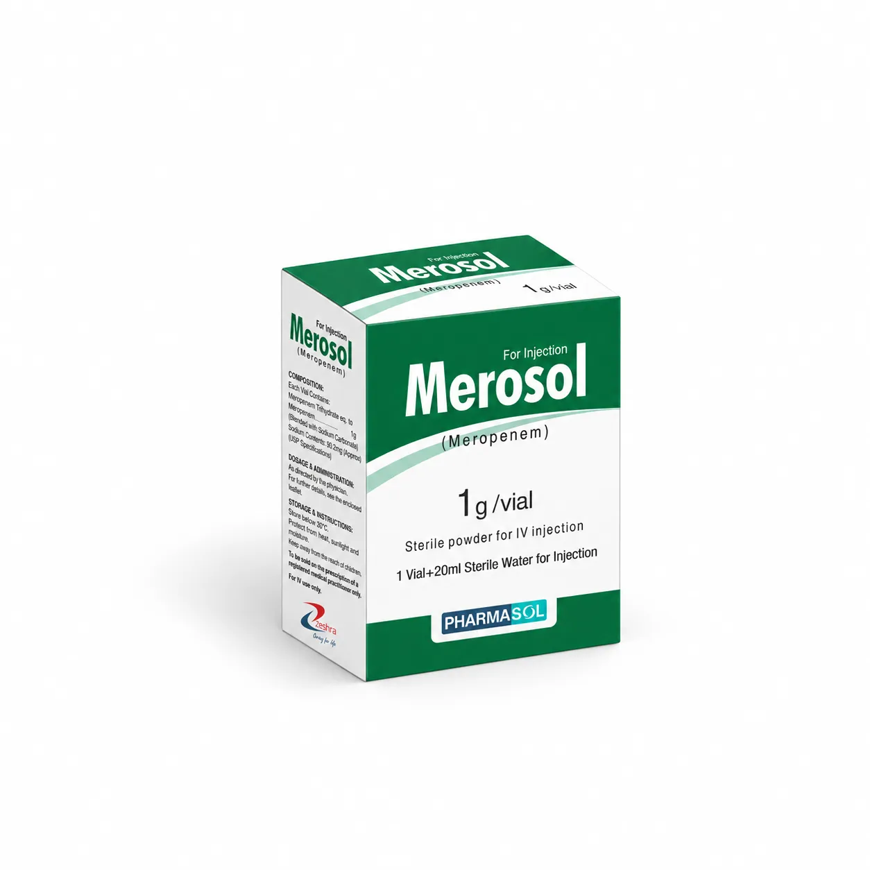 Merosol Injection IV 1g
