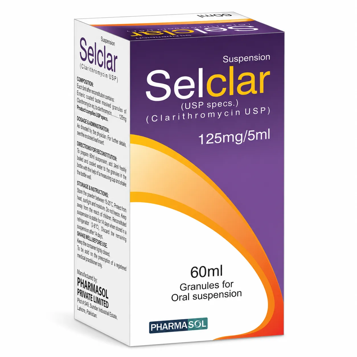 Selclar Suspension 125mg/5ml