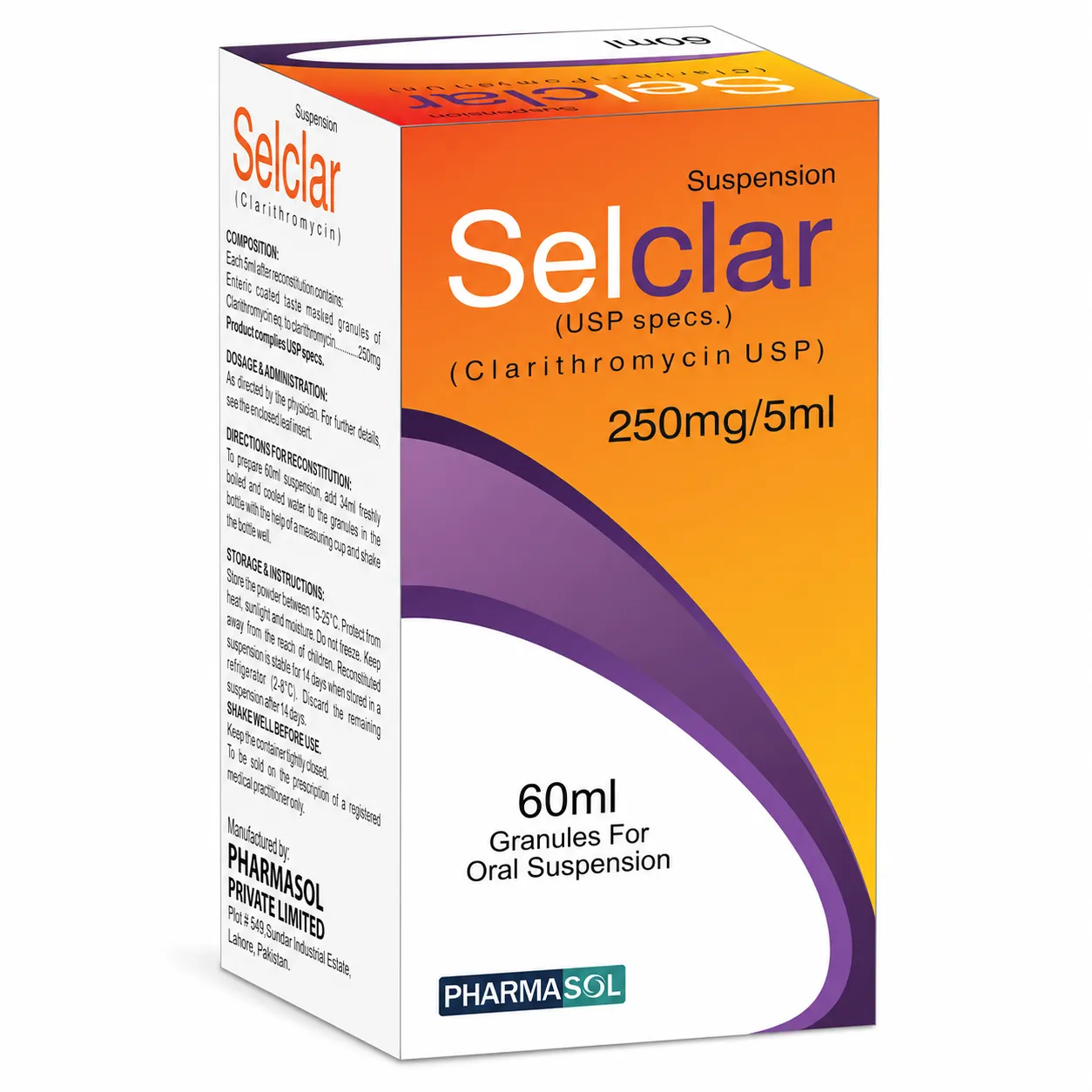 Selclar Suspension 250mg/5ml