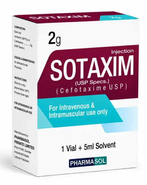 Sotaxim Dry Powder Injection 2gm