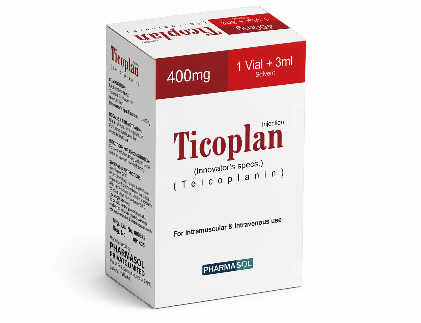 Ticoplan Injection 400mg