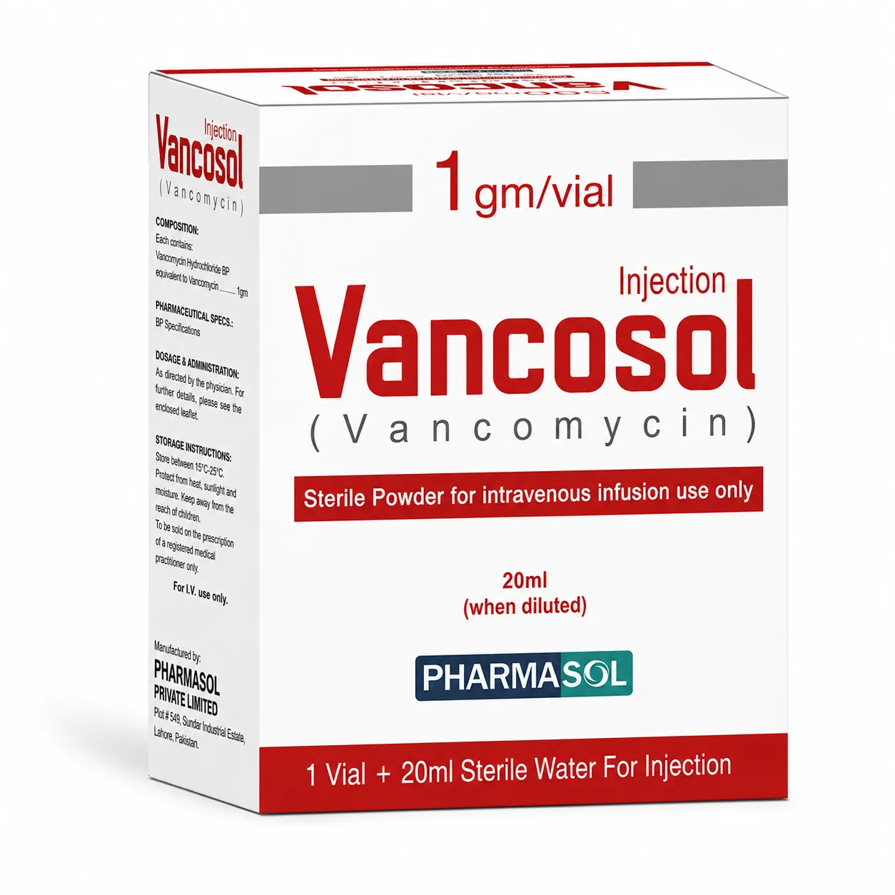 Vancosol Injection 1000mg