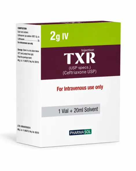 TXR Dry Powder Injection 2g (IV)